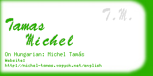 tamas michel business card